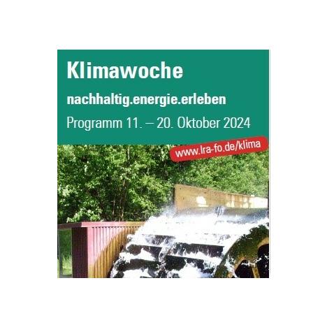 nachhaltig.energie.erleben - Bayerische Klimawoche im Landkreis Forchheim