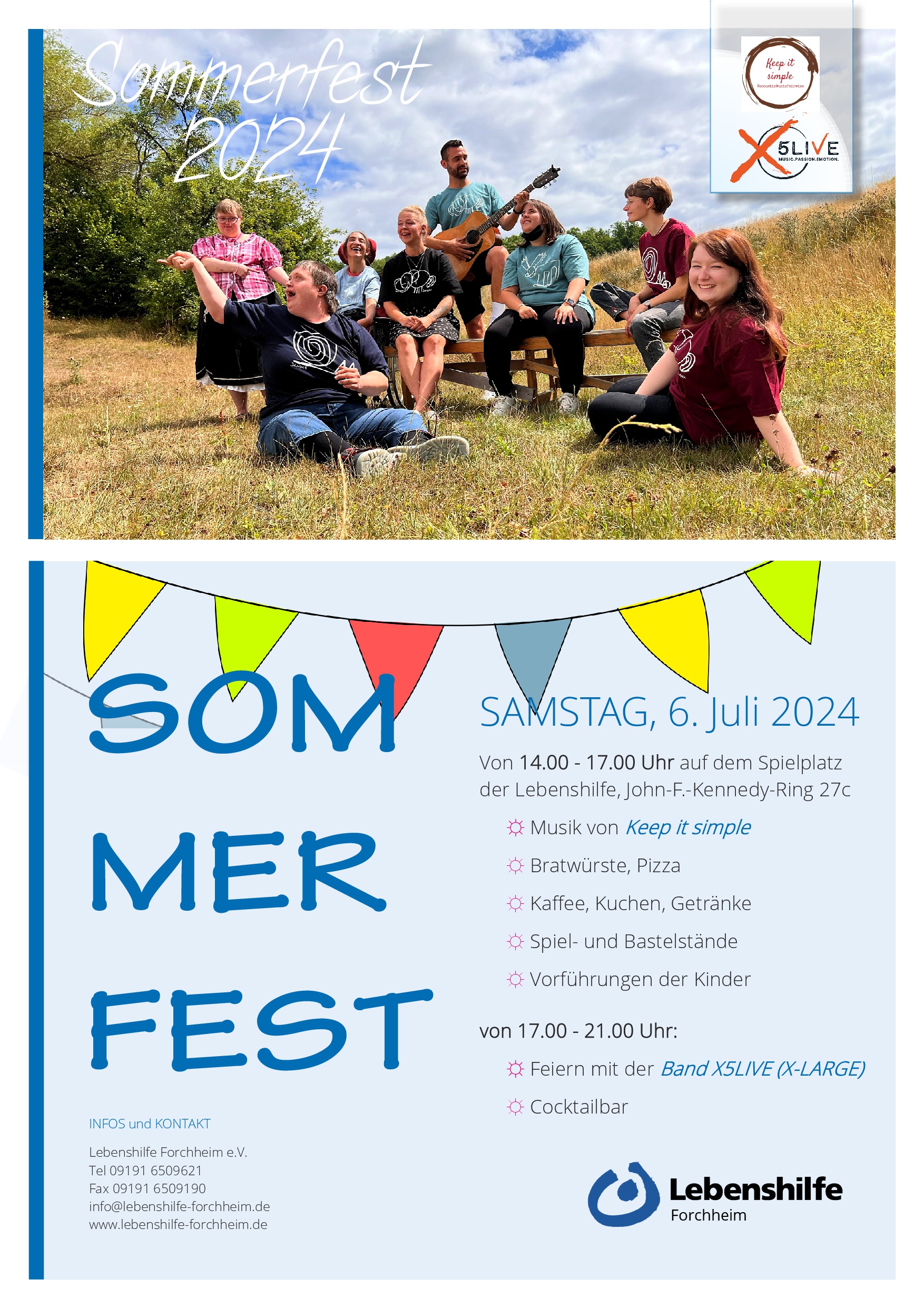 Plakat Sommerfest Lebenshilfe 2024