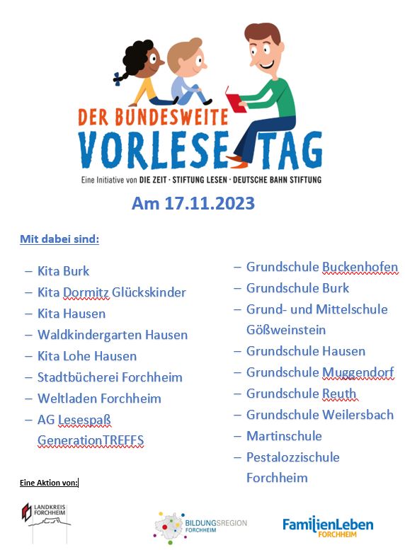 Vorlesetag 2023 Teilnehmer