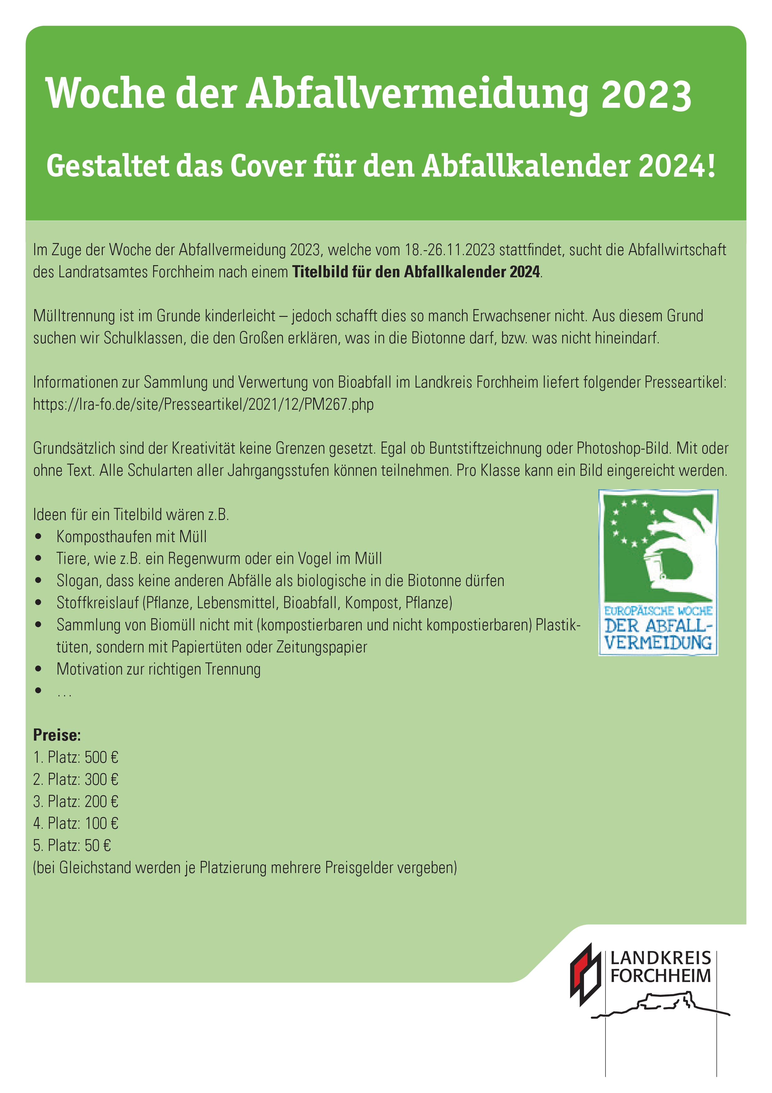 Flyer Abfallvermeidung